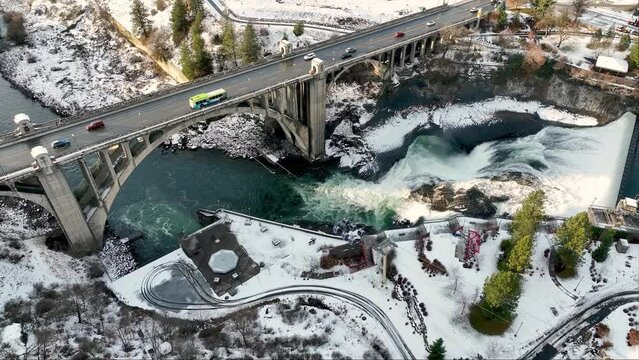 spokane river dam monroe bridge