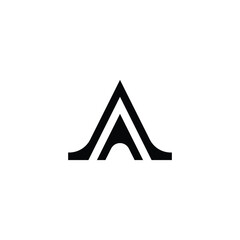 AA A modern monogram letter logo design