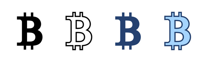 Bitcoin icon vector. bitcoin sign and symbol. payment symbol. cryptocurrency logo