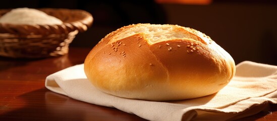 Mexican bakery item known as Bolillo, a white bread for Tortas and food accompaniment. - obrazy, fototapety, plakaty