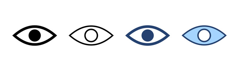 Eye icon vector. Eye sign and symbol. Look and Vision icon.