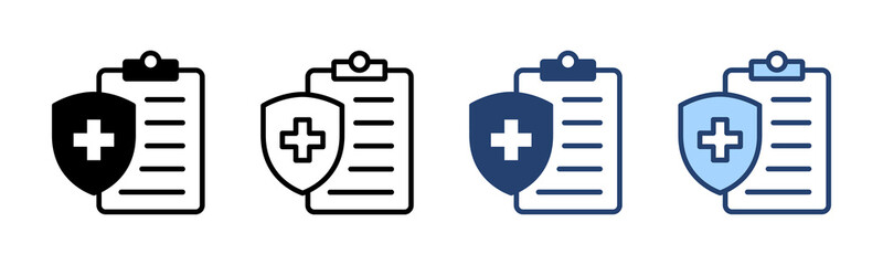 Medical insurance icon vector. health insurance sign and symbol