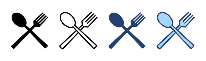 spoon and fork icon vector. spoon, fork and knife icon vector. restaurant sign and symbol