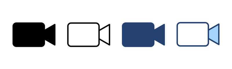 Video icon vector. video camera sign and symbol. movie sign. cinema