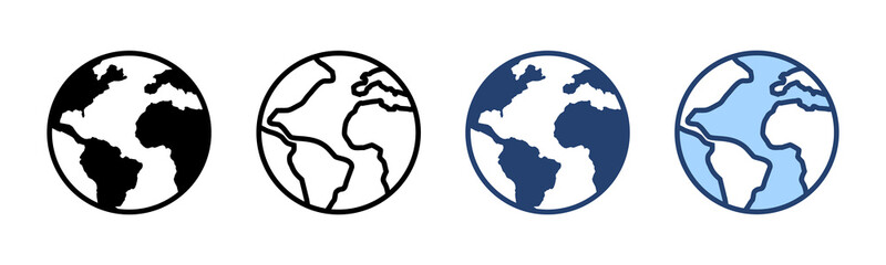 World map vector. Worldmap sign and symbol. Globe icon
