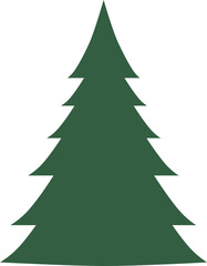 christmas tree vector on png or transparent background