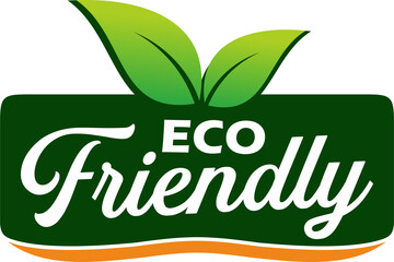 Eco friendly product label vector png