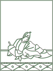 カラーシャドウ百人一首　権中納言定頼