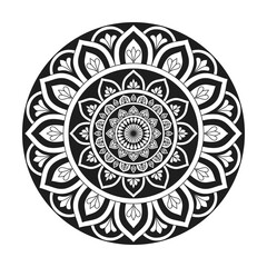 Mandala scape coloring book page