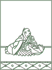 カラーシャドウ百人一首　寂蓮法師