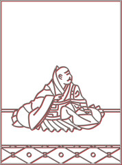 カラーシャドウ百人一首　寂蓮法師