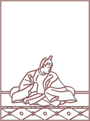 カラーシャドウ百人一首　後京極摂政前太政大臣