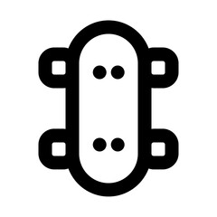Skateboard Line UI Icon