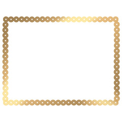 Fototapeta premium Decorative line border for certificate 