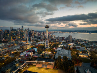 Fototapeta premium Seattle sunset 