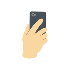 Hand with Phone Illustration