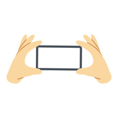 Hand with Phone Illustration