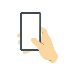 Hand with Phone Illustration