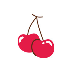 Cherry  Cartoon Illustration