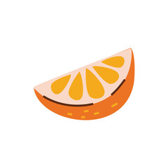 Orange  Cartoon Illustration