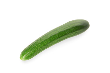 Fresh cucumber isolated on white background