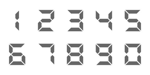 vector collection of electronic numbers