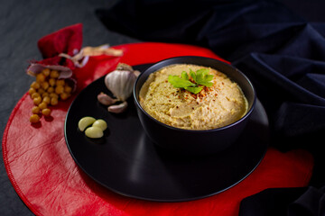 Hummus de garbanzo (Food Styling)
