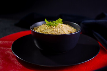 Hummus de garbanzo (Food Styling)