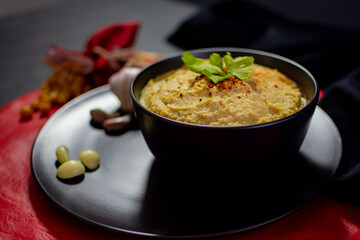 Hummus de garbanzo (Food Styling)