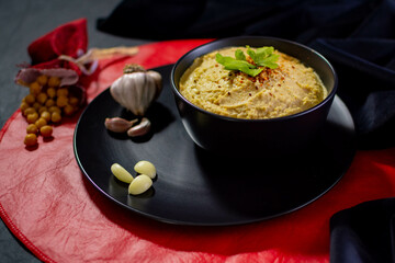 Hummus de garbanzo (Food Styling)