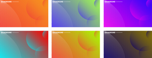 Set Modern abstract covers set. Trendy abstract background. Cool gradient shape composition. Eps10 vector