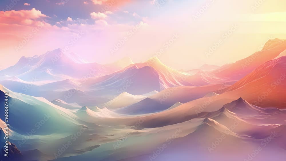 Poster mindscapes a surreal landscape with everchanging terrain and obstacles, designed to challenge the ag