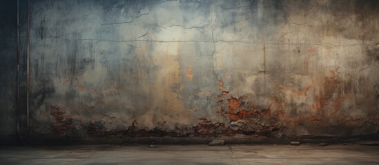 Aged, grungy atmosphere with a grimy wall.