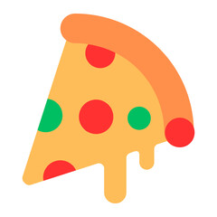 Pizza Icon Design Vector