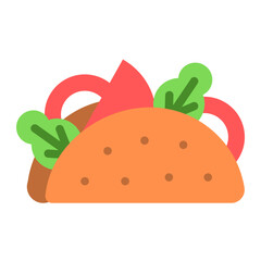 Taco Icon Design Vector