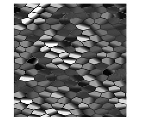 Random Hexagons Linear Gradient Single I