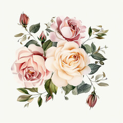 invitation petal rose watercolor wedding romantic artistic birthday greeting elegant wallpaper