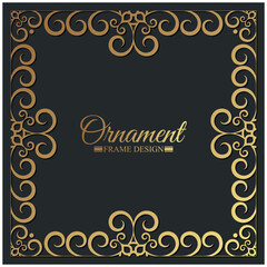 Elegant decorative frame design background
