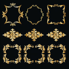 flourish scroll victorian swirl certificate calligraphic corner ornamental royal jewelry 