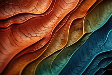 Nature's Palette Unveiled: A Macro Photo of Natural Organic Texture - A Vivid and Colorful...