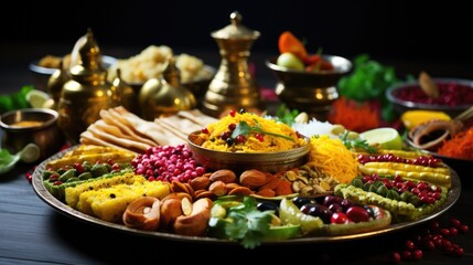 Cultural Celebration: Navratri Tradition and Delicacies, A Festive Time Honoring Hindu Customs with...