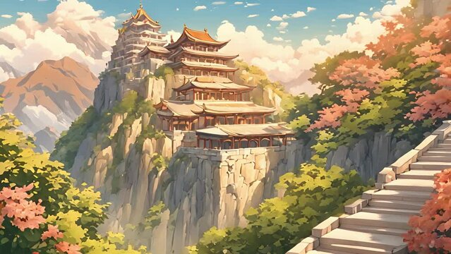 ascend slopes Mount Olympus, becomes thick with scent blooming flowers sound rustling leaves. summit, grand amphitheater carved mountainside houses council gods, their 2d animation
