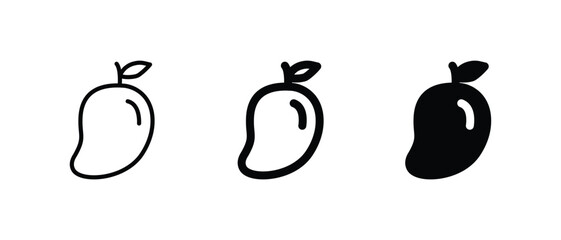 Mango icon set vector For Web and mobile apps