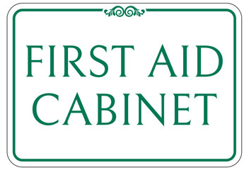 First aid station sign