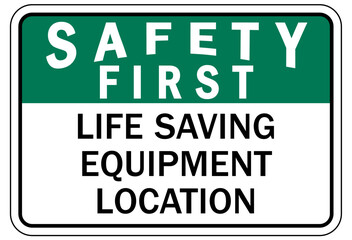 First aid station sign