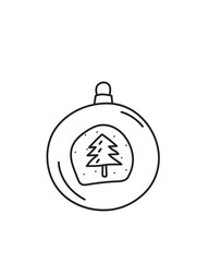 Hand Drawn Christmas Ball