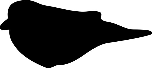 Bird graphic shape element design vector