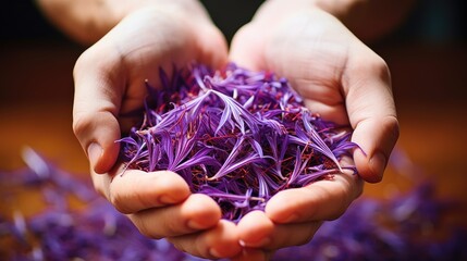 Saffron Harvest: Within a Saffron Processing Facility, Workers Dedicate Themselves to Sorting and Packaging the Precious Threads, Guaranteeing Quality for Distribution in the Spice Market.