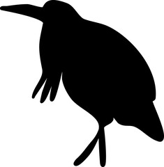 Bird graphic shape element design vector