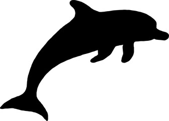 Black Living under the sea vector shape